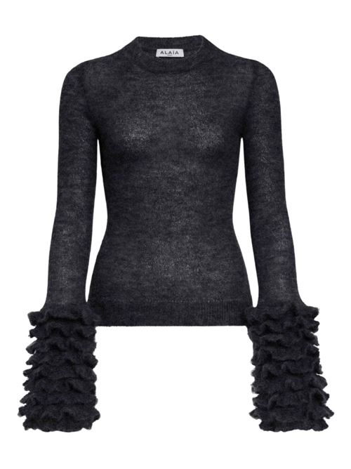 Ruffled sweater ALAIA | AA9G0076K101B821