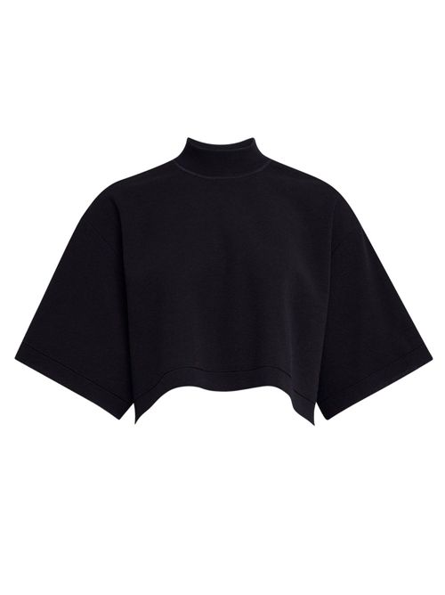 T-shirt corta in maglia ALAIA | AA9H1232K083B995