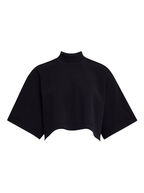 T-shirt corta in maglia ALAIA | AA9H1232K083B995