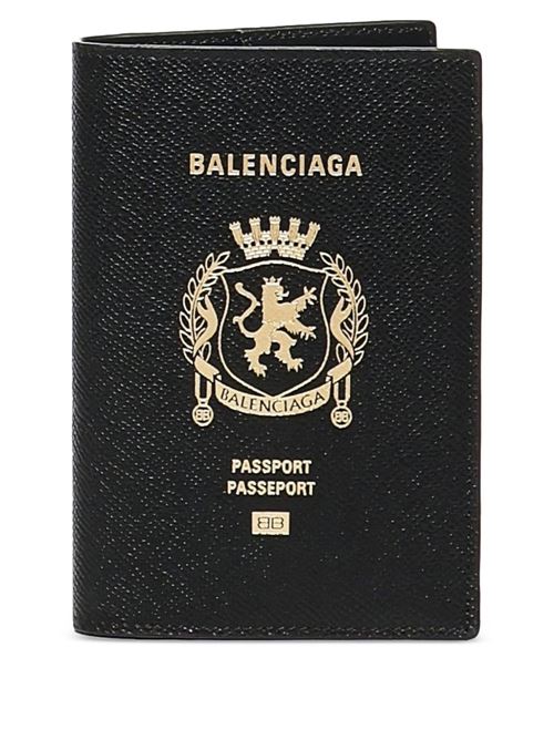 Leather passport holder BALENCIAGA | 7877422AA3R1000