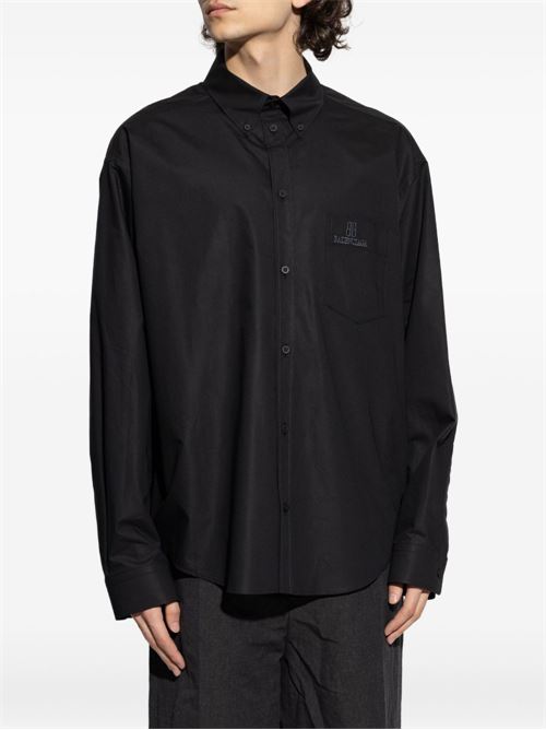 Camicia over con logo BALENCIAGA | 839219TRM281000