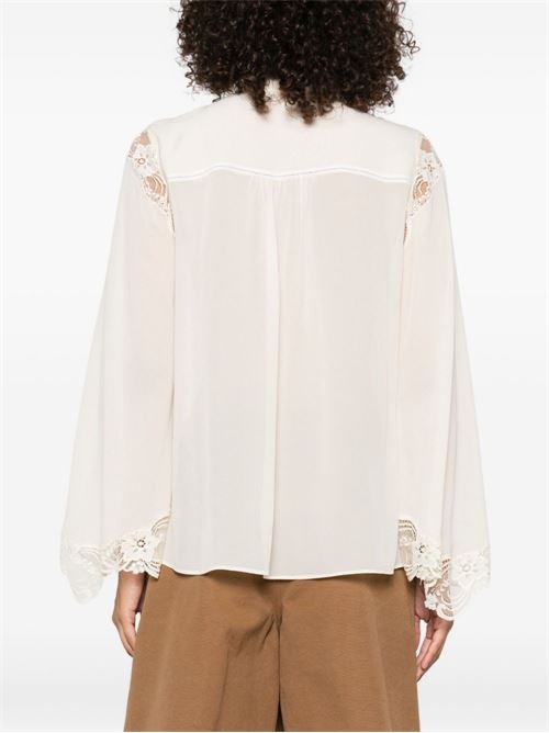 Blusa con pizzo CHLOE' | CH25AHT33117114
