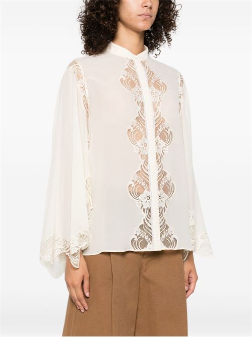 Blusa con pizzo CHLOE' | CH25AHT33117114