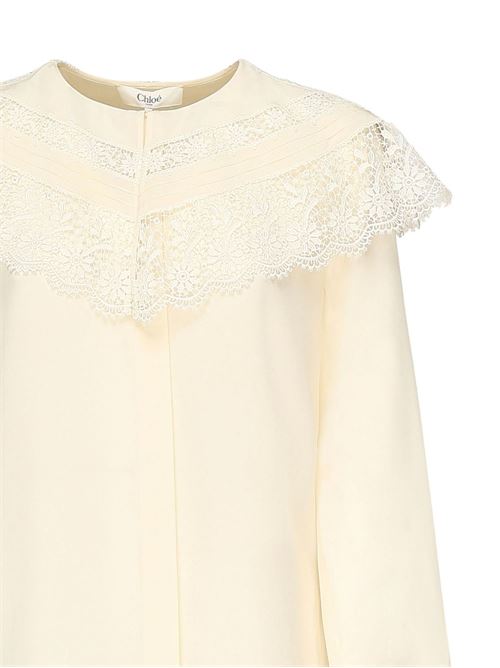 Camicia con pizzo CHLOE' | CH25AHT56077114