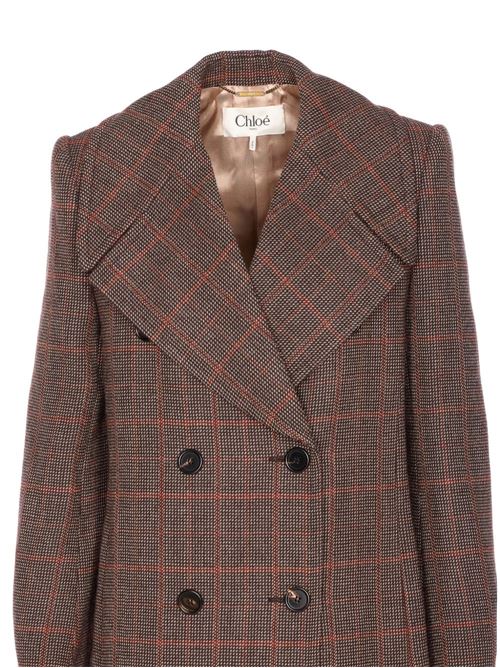 Double-Breasted Wool Coat CHLOE' | CH25AMA5109793C