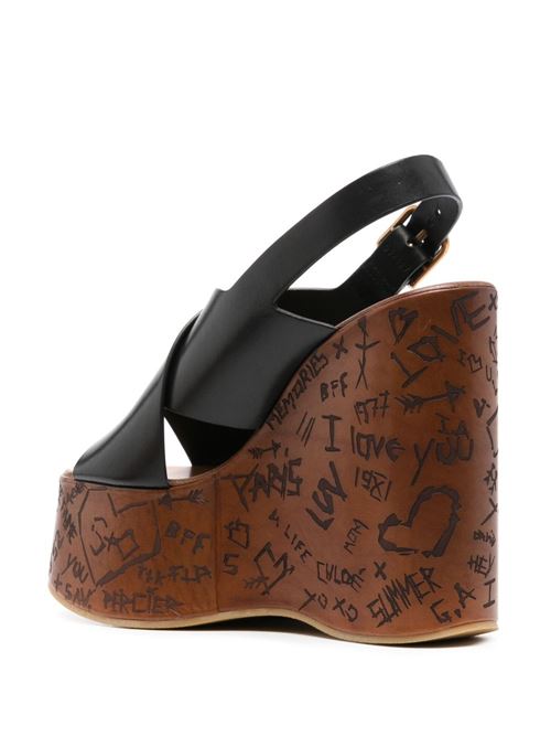 Maxime Wedge Sandal CHLOE' | CHC24A02YLU001
