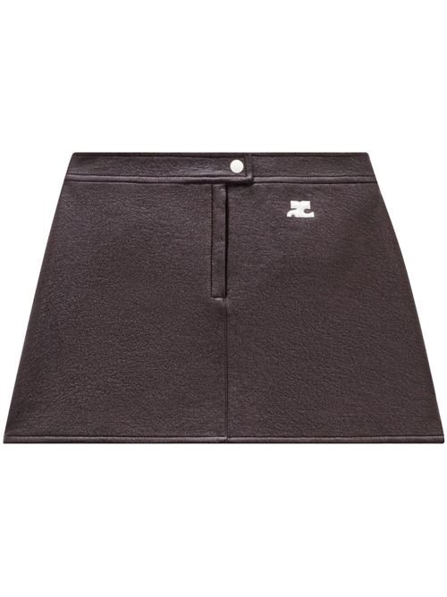 Vinyl mini skirt re-edition COURRÈGES | PERCJU001VY00144010