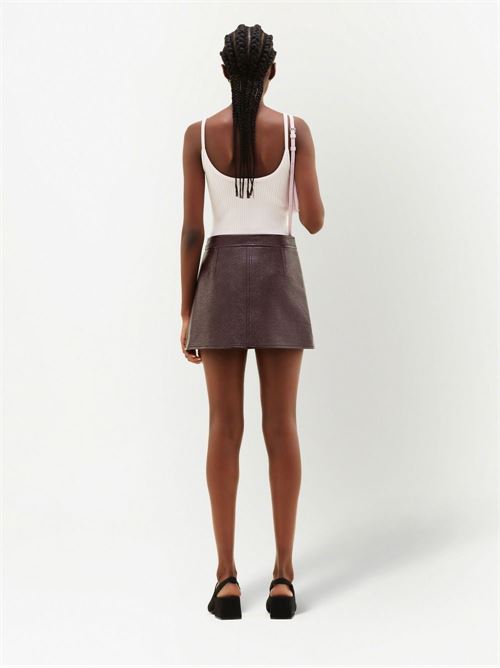 Vinyl mini skirt re-edition COURRÈGES | PERCJU001VY00144010