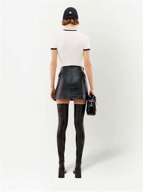 T-shirt a contrasto COURRÈGES | VESJTS017JS00700098