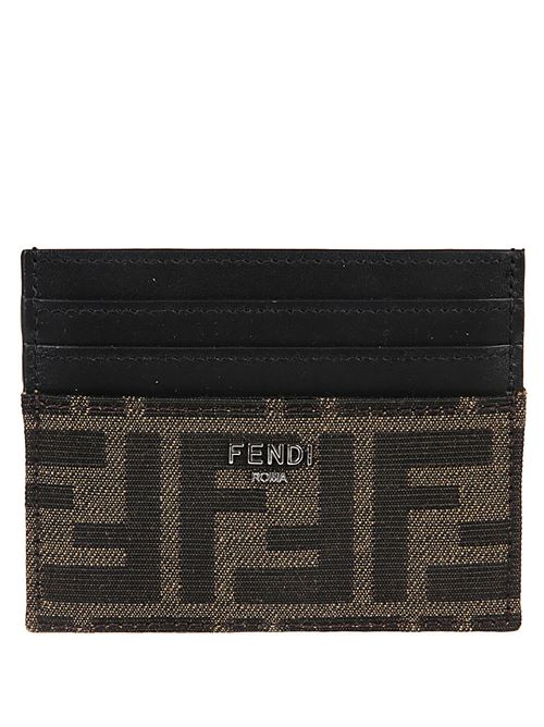 FF Jacquard Card Holder FENDI | 7M0164ALWKF0L3T