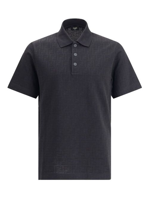 Polo Shirt with FF Motif FENDI | FAF717AR5GF0GME
