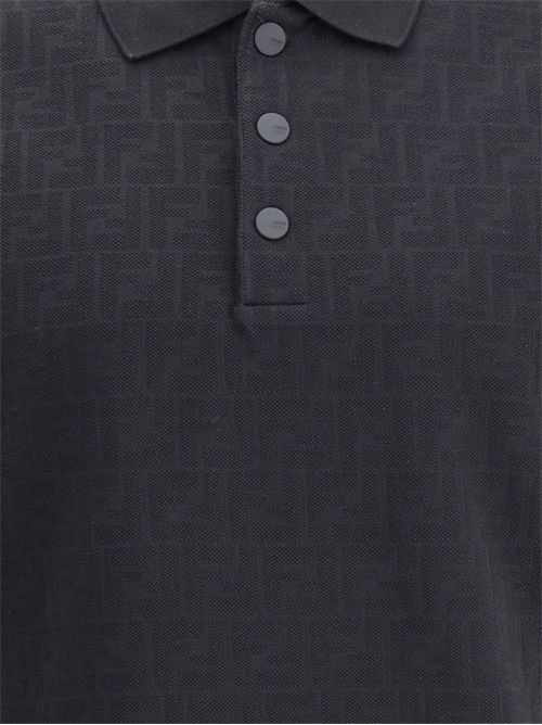 Polo Shirt with FF Motif FENDI | FAF717AR5GF0GME