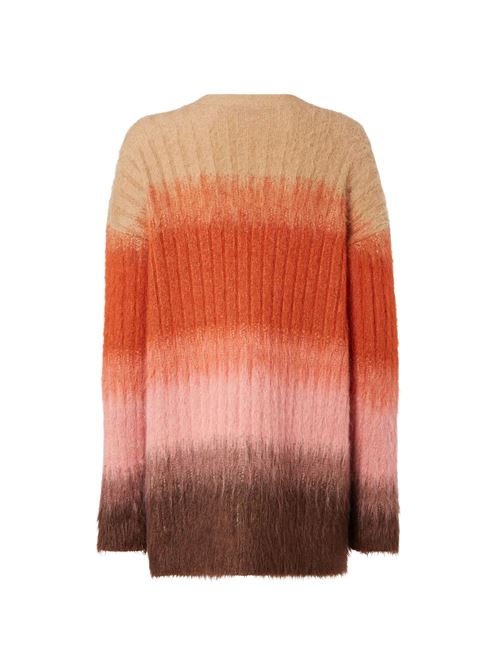 Wool and mohair cardigan FENDI | FZE540AYLTF1TIN