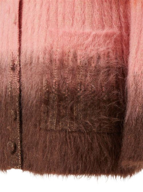 Wool and mohair cardigan FENDI | FZE540AYLTF1TIN