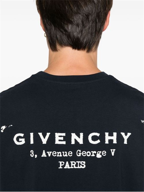 T-shirt in cotone con logo GIVENCHY | BM71NK3YRJ499