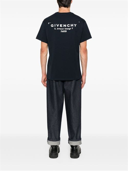 T-shirt in cotone con logo GIVENCHY | BM71NK3YRJ499