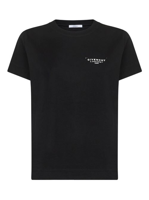 T-shirt in cotone con logo GIVENCHY | BW70FJP75N001