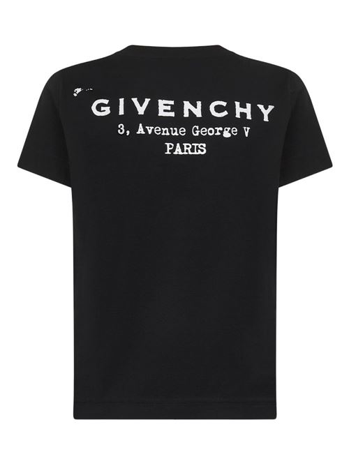 T-shirt in cotone con logo GIVENCHY | BW70FJP75N001