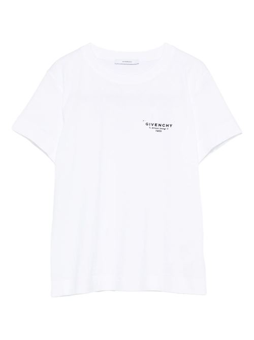 T-shirt in cotone con logo GIVENCHY | BW70FJP75N100