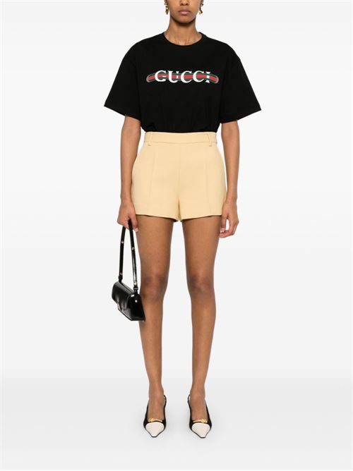 T-shirt con logo in cotone jersey GUCCI | 788093XJGL61082