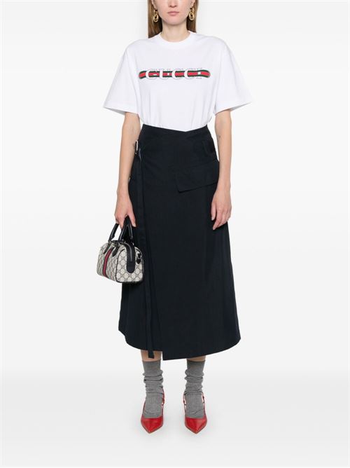 T-shirt con logo in cotone jersey GUCCI | 788093XJGL69074
