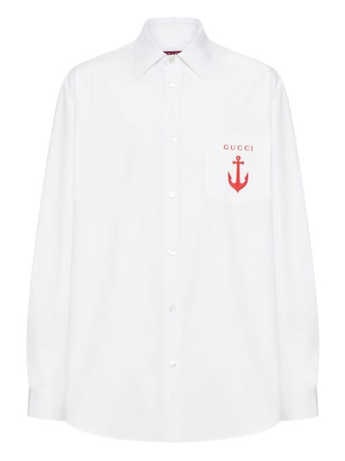 Camicia con logo GUCCI | 833294Z7AUX9000