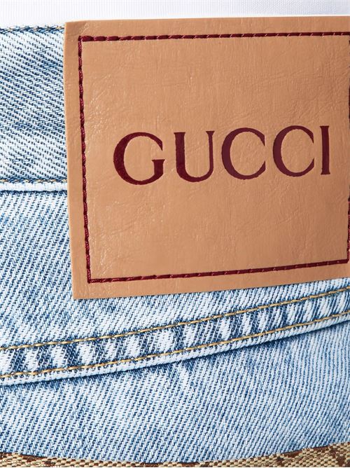 Faded jeans with GG insert GUCCI | 835219XDDCY4452