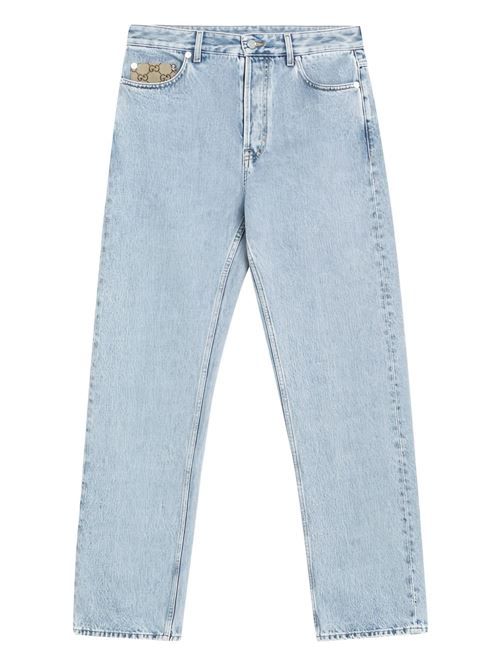 Faded jeans with GG insert GUCCI | 835219XDDCY4452
