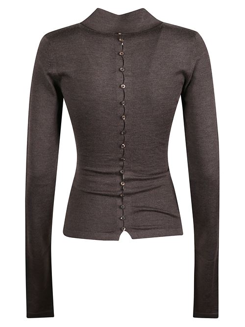 Long-sleeved merino wool polo shirt JACQUEMUS | 25HPOW00806AK00145880
