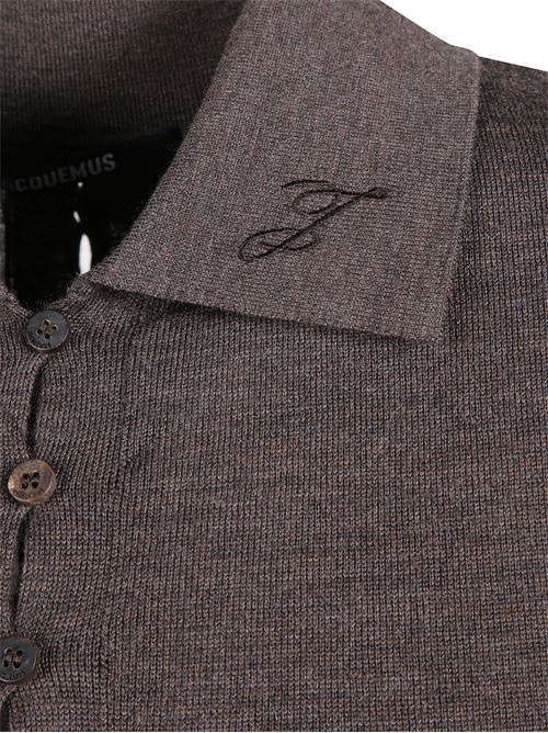 Long-sleeved merino wool polo shirt JACQUEMUS | 25HPOW00806AK00145880