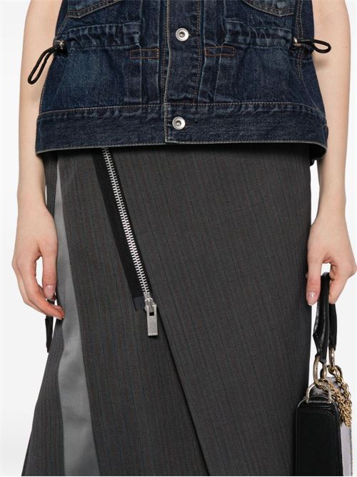 Gonna a righe SACAI | 2508117301