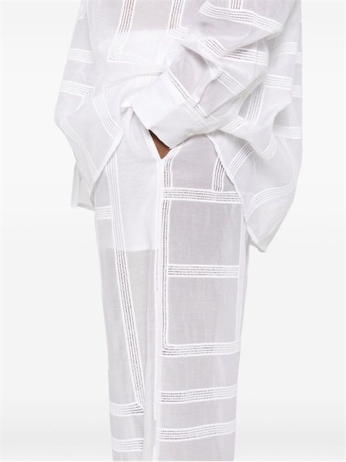 Geometric pattern trousers TOTEME | 253WRB0316FB0441047