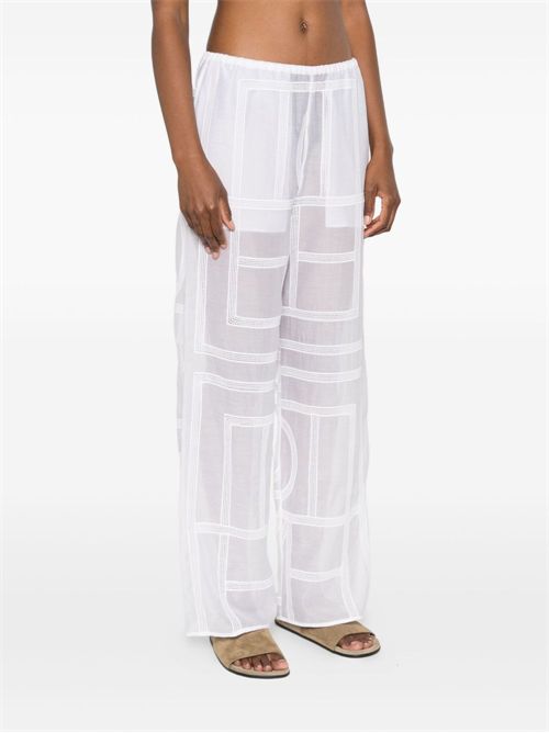 Geometric pattern trousers TOTEME | 253WRB0316FB0441047