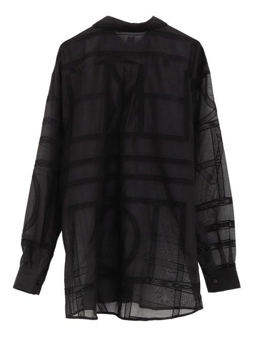 Geometric pattern shirt TOTEME | 253WRT0480FB0441001