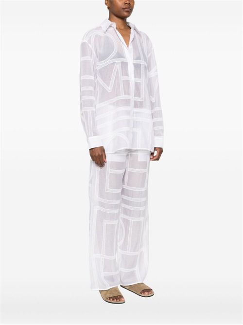 Geometric pattern shirt TOTEME | 253WRT0480FB0441047