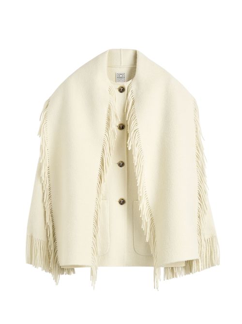 Giacca con frange TOTEME | 254WRO0242FB0471264