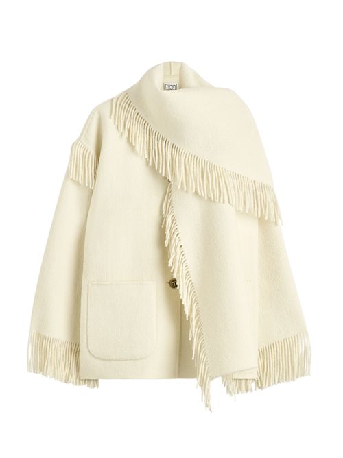 Giacca con frange TOTEME | 254WRO0242FB0471264