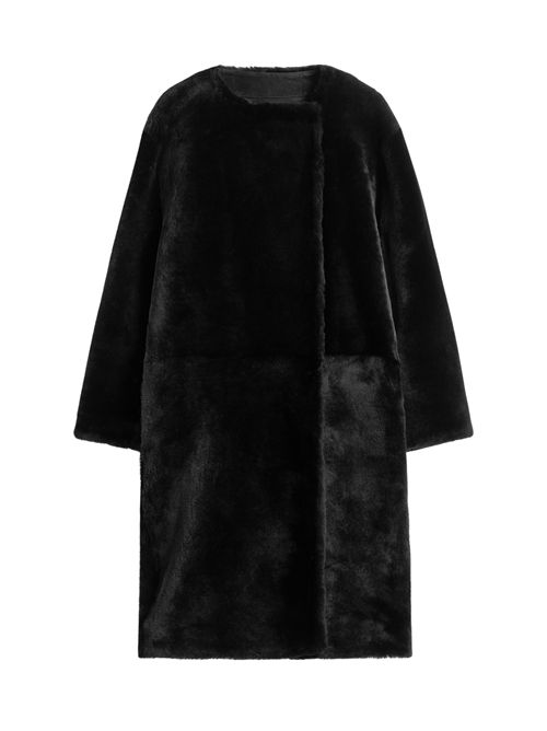 Collarless shearling coat TOTEME | 254WRO0259LE0165001