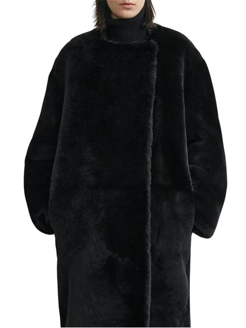 Cappotto in shearling senza colletto TOTEME | 254WRO0259LE0165001