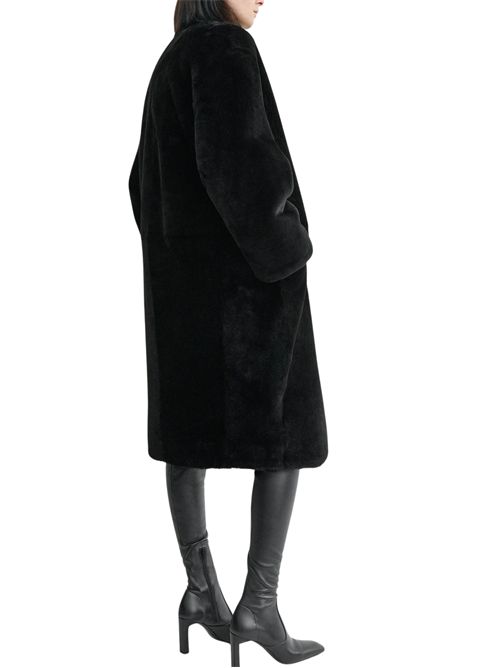 Cappotto in shearling senza colletto TOTEME | 254WRO0259LE0165001