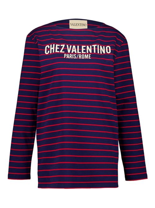 Long-sleeved T-shirt with logo VALENTINO | 7B3MG24W9GHBMZ