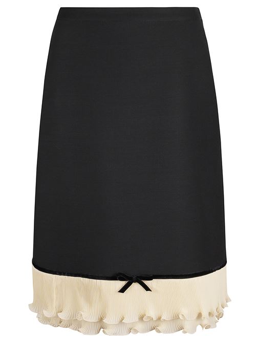 Gonna Solid Crepe Couture VALENTINO | 7B3RADG01CFTB1