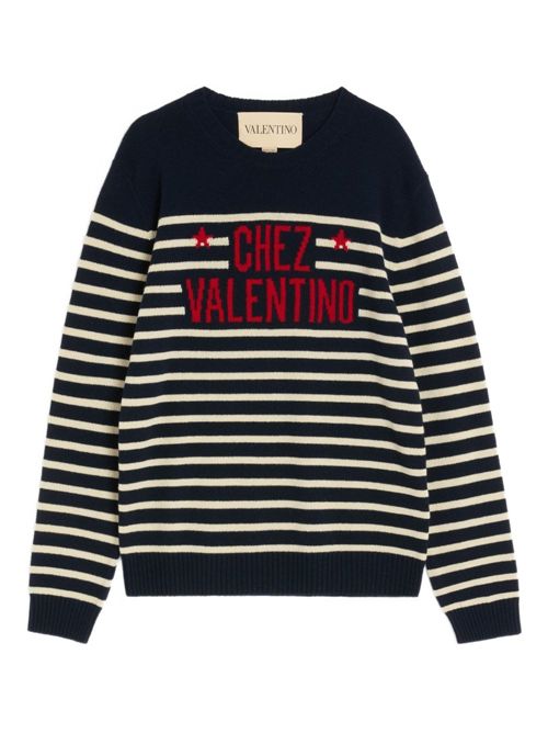 Chez motif sweater VALENTINO | 7V3KC34WB1WDYB