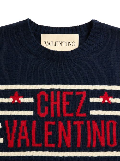 Chez motif sweater VALENTINO | 7V3KC34WB1WDYB