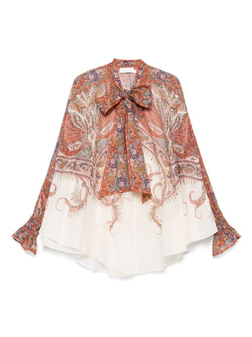 Rhiannon Tie Neck Blouse ZIMMERMANN | 3236TSS251CMP