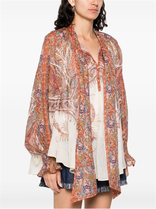 Rhiannon Tie Neck Blouse ZIMMERMANN | 3236TSS251CMP