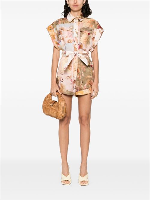 Ascension Cuffed Romper ZIMMERMANN | 4235YSS253SPLI