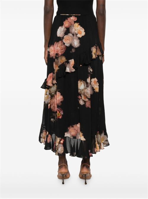 Gonna midi Hypnotic asimmetrica ZIMMERMANN | 5352SF251RFLR