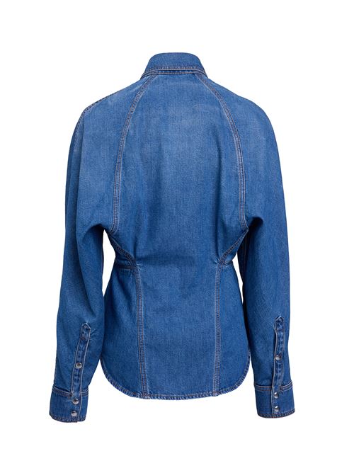 Rounded denim shirt ALAIA | AA9C0988D004B505