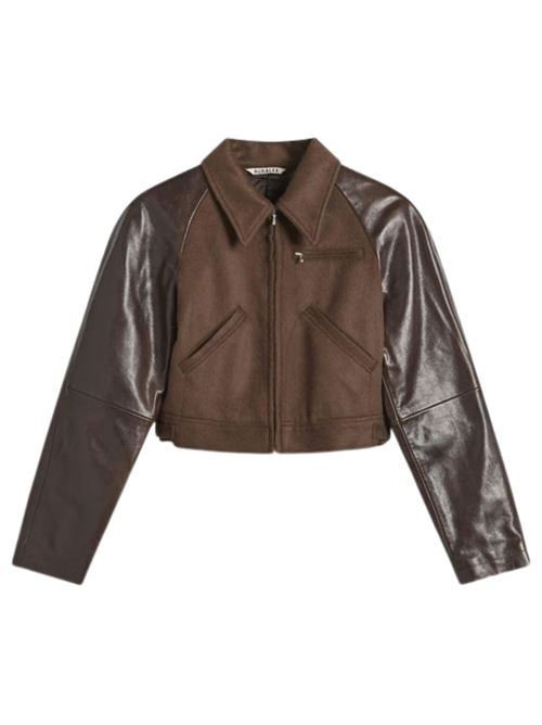 Giacca crop AURALEE | A25AB09BFDARKBROWN